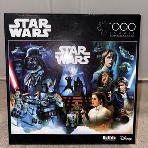 Disney Buffalo 1000 Piece Puzzle Star Wars Mandalorian Joda Vader NEW